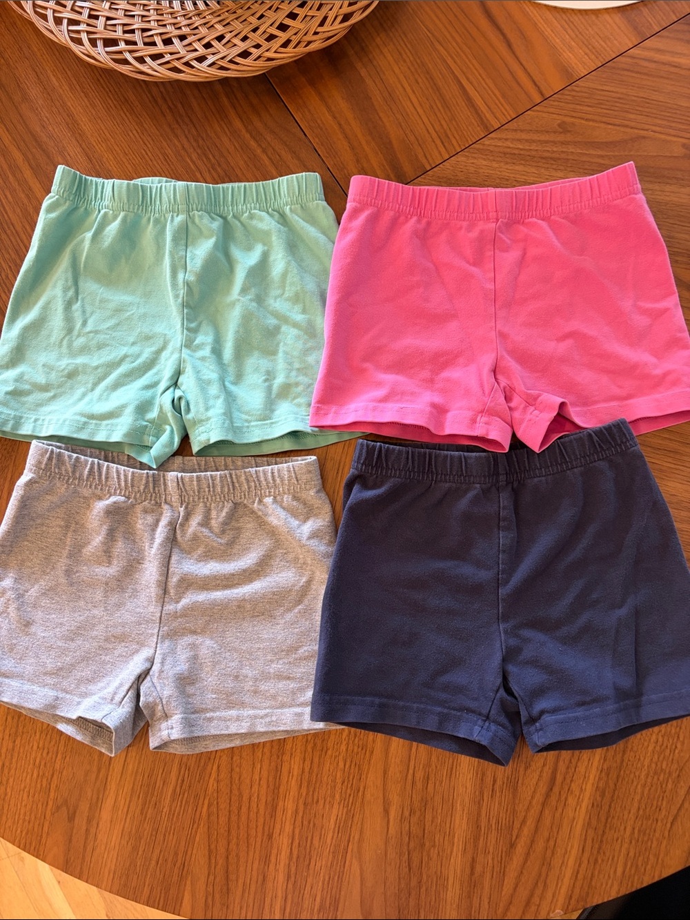 Hanna Andersson Cotton Stretch Tumble Shorts - Pink, Mint, Gray, Navy 120